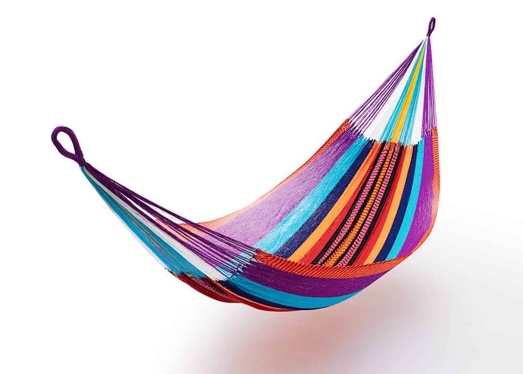 Colourful strong double hammock