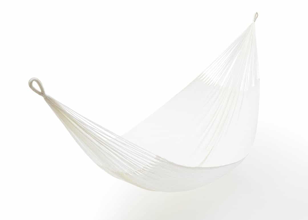 Double size white hammock